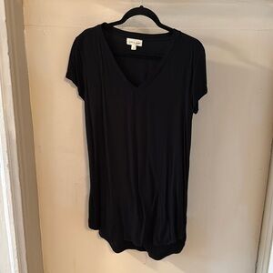 cloth & stone Black T-Shirt Dress